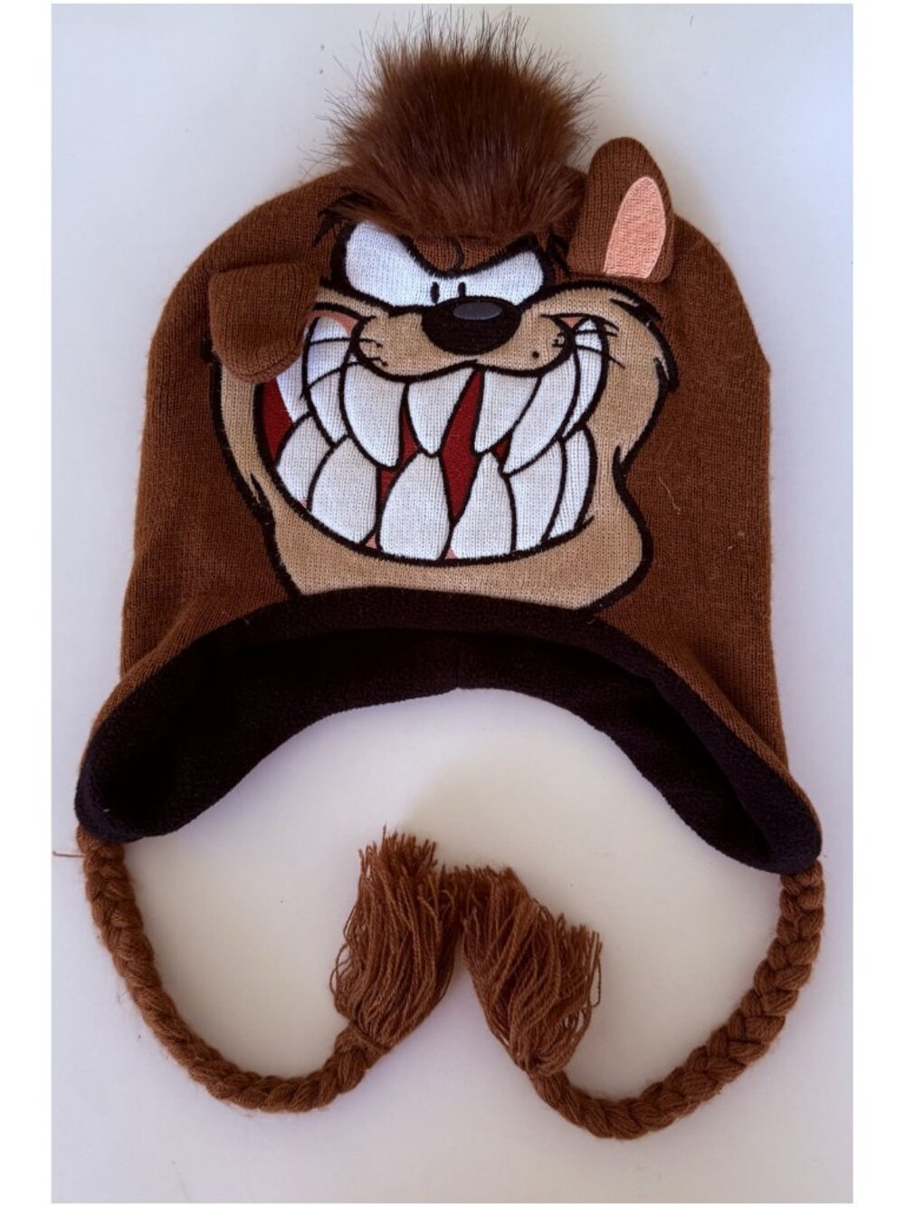 Looney Tunes Taz Tasmanian Devil Earflap Beanie Hat